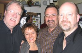 Jim Sinclair, Cindy Oliver, Ken Georgetti and Bill Tieleman