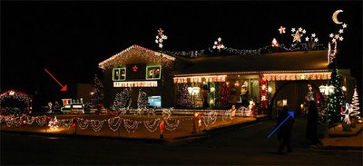 decorated house